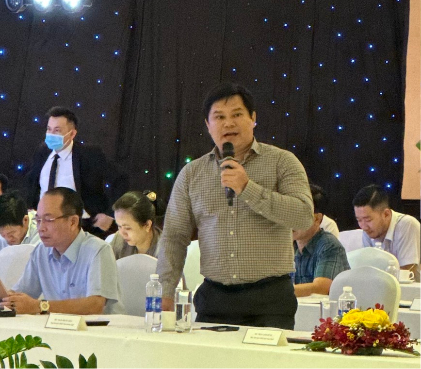 Phó Chủ tịch UBND tỉnh Quảng Ngãi Trần Phước Hiền phát biểu