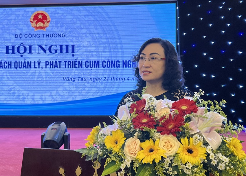 Thứ trưởng Bộ Công Thương Phan Thị Thắng phát biểu khai mạc Hội nghị