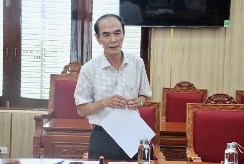 Ông Võ Văn Rân – Giám đốc Sở Công Thương phát biểu tại buổi họp