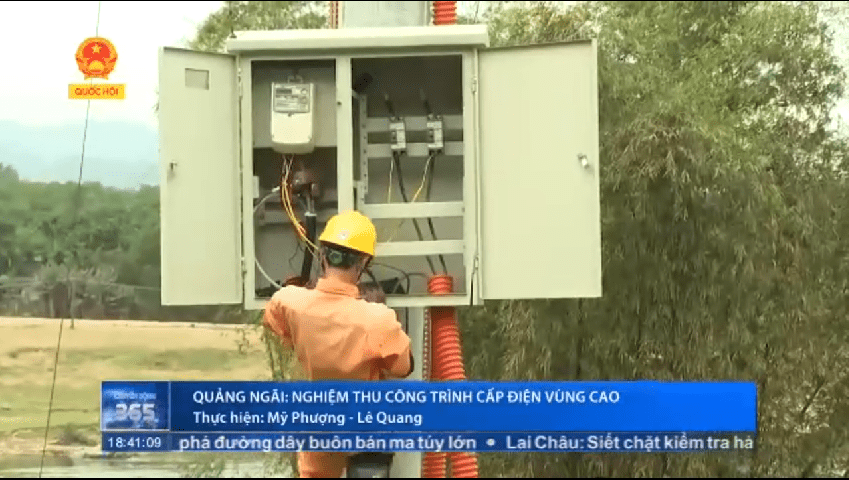 Quảng Ngãi: Nghiệm thu công trình cấp điện vùng cao