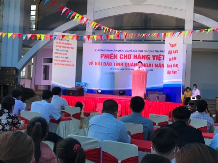 Tổ chức thành công Phiên chợ hàng Việt về hải đảo tỉnh Quảng Ngãi năm 2021